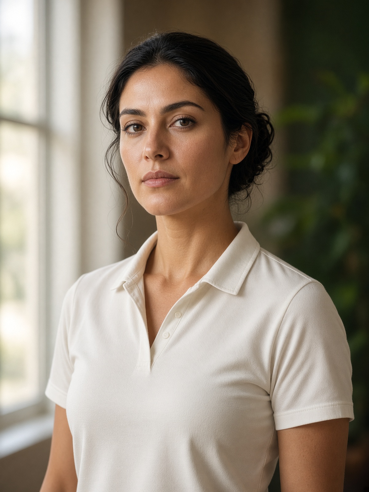 Portrait of tennis coach Mira Vale